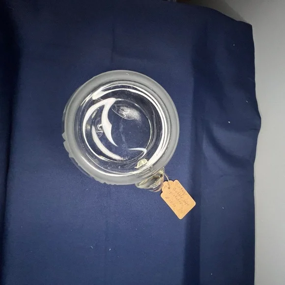 Clear Glass Pitcher with Etched Design - Picture 4 of 6